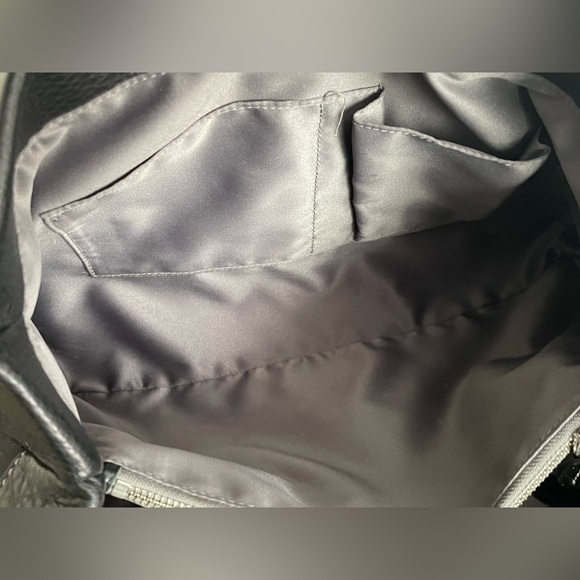 EUC,  Coach Black Fabric, Signature C with Black Leather Accents - Picture 4 of 8